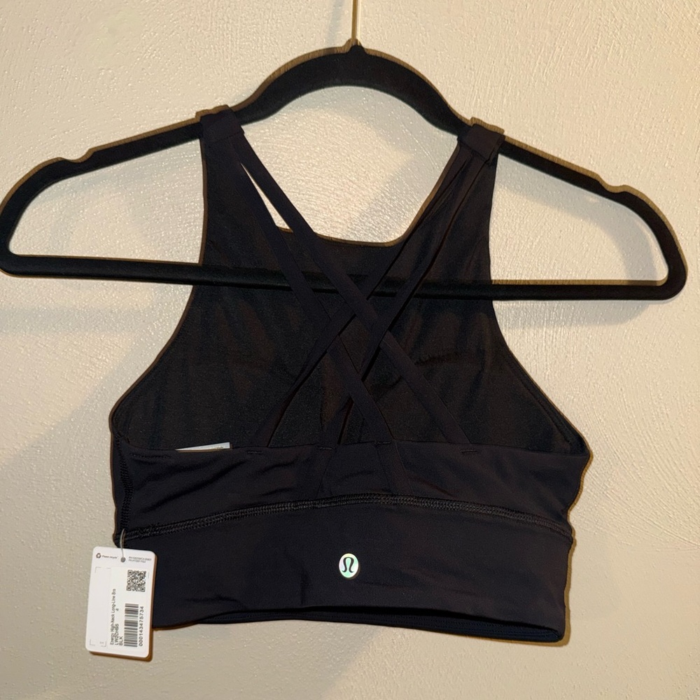 NWT Lululemon Energy High-Neck Long-Line Bra Ed Curtis - Picture 2 of 5